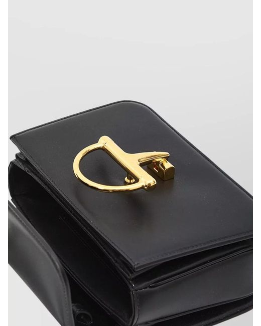 Gucci Black Small Smooth Leather Shoulder Bag