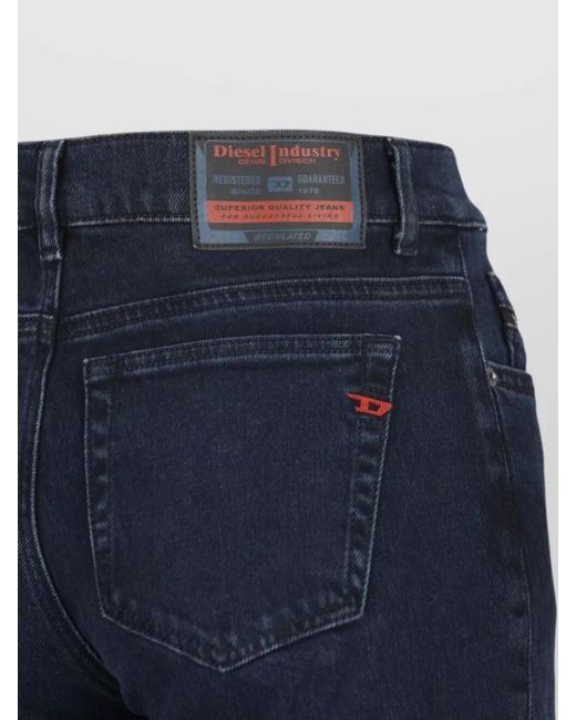 DIESEL Blue Straight-Leg Denim Jeans