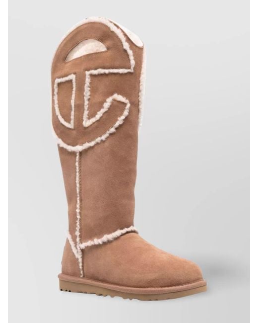 Ugg Brown Suede Shearling Knee-High Boots for men