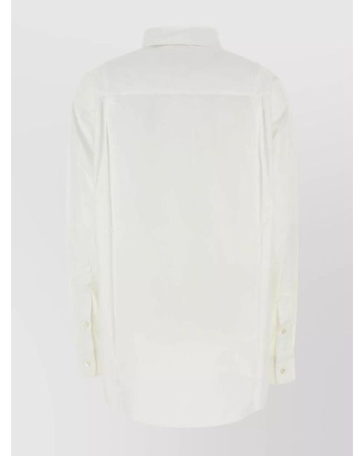 Marni White Cotton Poplin Shirt for men