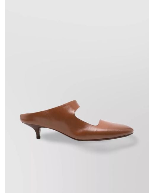 Marsèll Brown Leather Mules