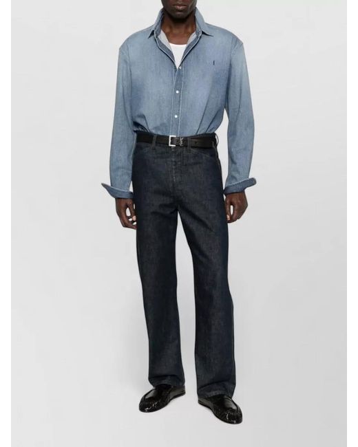 Saint Laurent Blue Denim Shirt for men