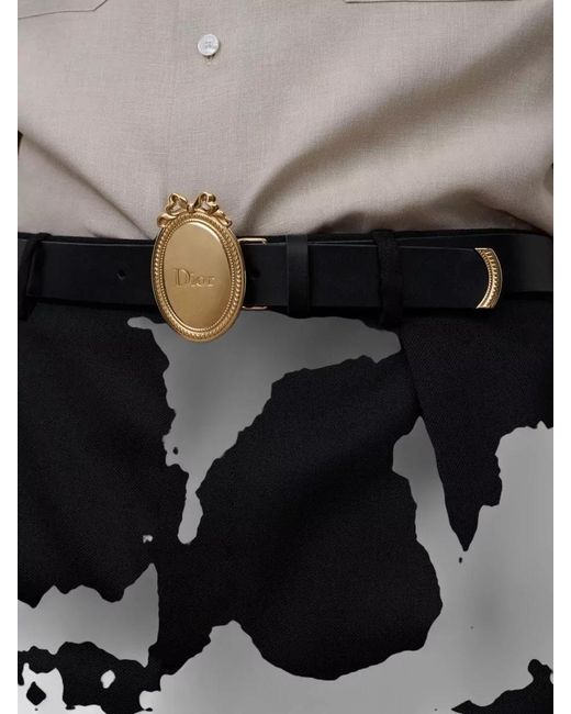Dior Multicolor Signature Belt Rectangular Buckle Smooth Finish for men