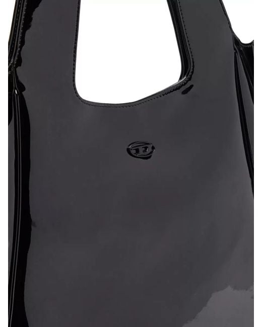 DIESEL White Shopper Bag Tote Double Handles Shoulder