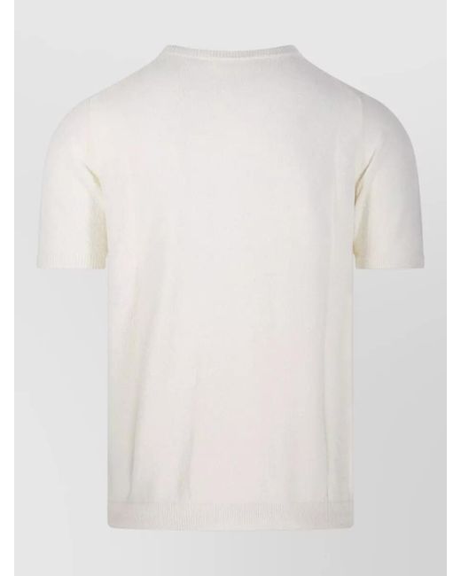 Roberto Collina White Round Neck Jumper for men