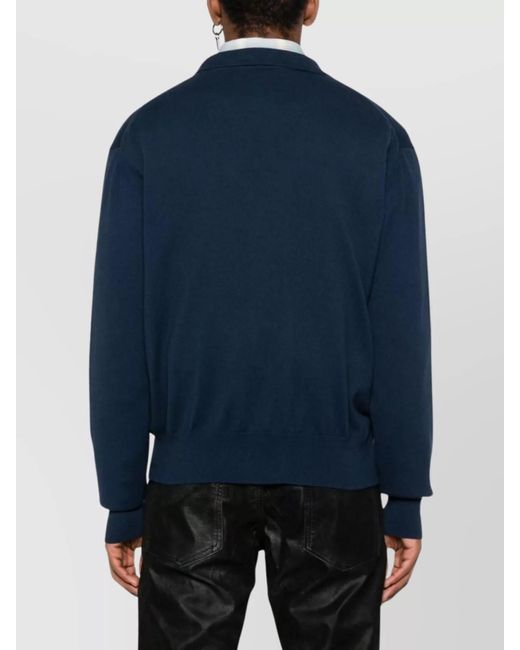 Vivienne Westwood Blue Cashmere V-Neck Cardigan for men
