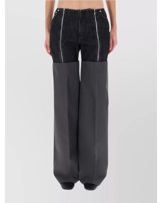 Jean Paul Gaultier Black Wide-Leg Trousers
