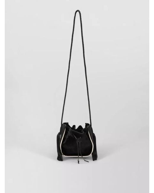 Forte_forte White Leather Bucket Bag