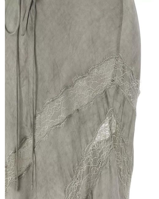 ANDAMANE White Viscose Midi Dress