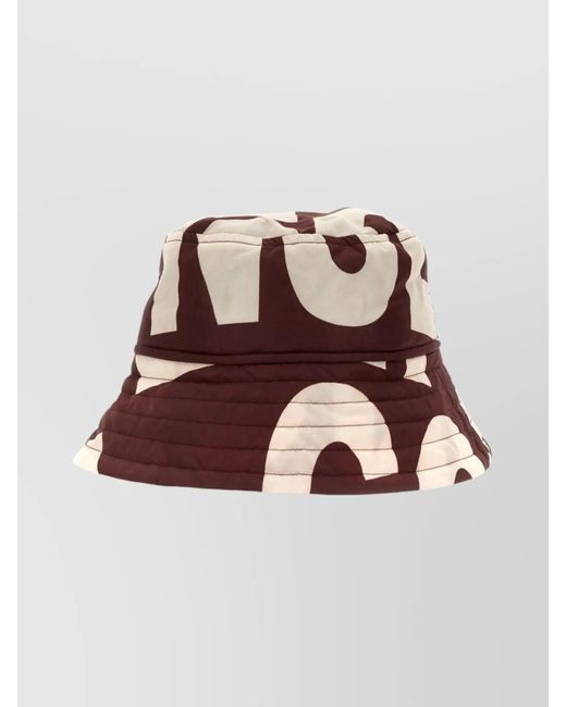 Dries Van Noten Brown Logo Bucket Hat for men