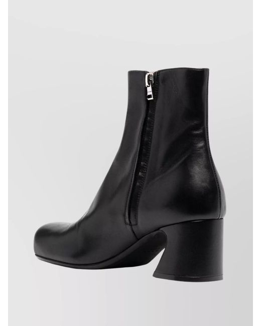 Marni Black Leather Tassel Ankle Boots