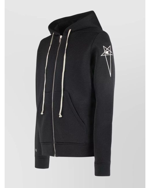 Rick Owens Black Zip-Throughs for men
