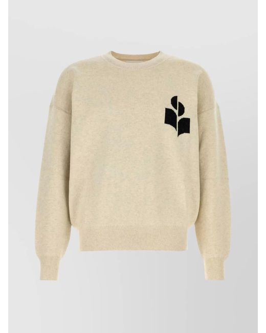Isabel Marant Natural Oversize Crew Neck Sweater Atley for men