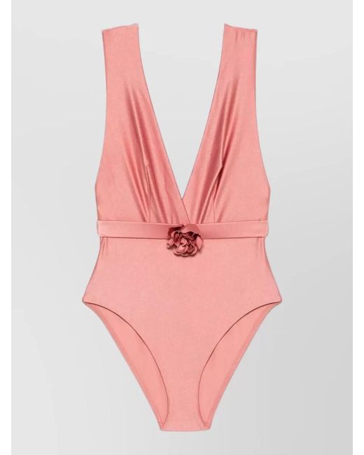 Zimmermann Pink Printed Bodysuit