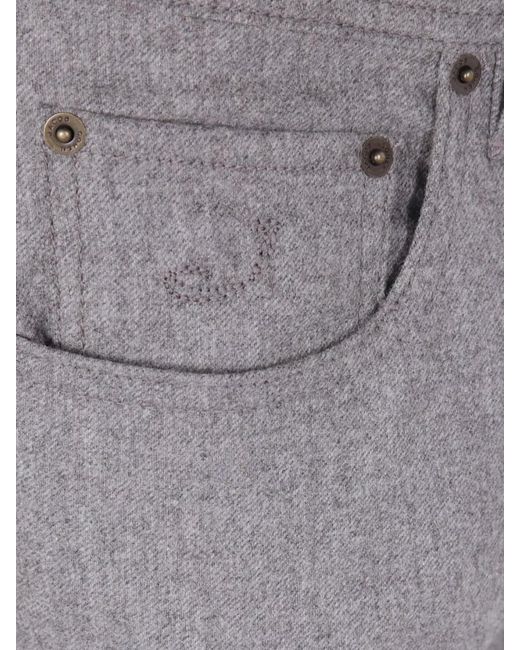 Jacob Cohen Gray Slim-Fit Tailored Trousers for men