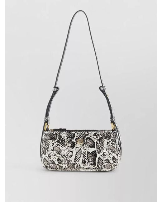 Pinko White Love Bag Calfskin Leather Shoulder Bag