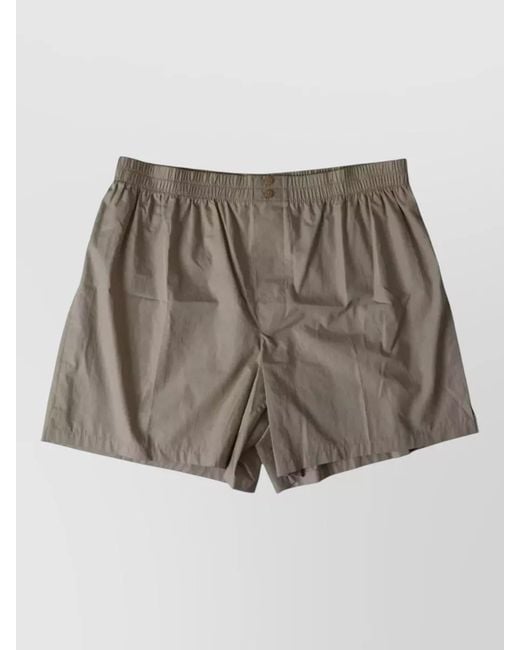 Dolce & Gabbana Gray Cotton Regular Boxer Shorts for men