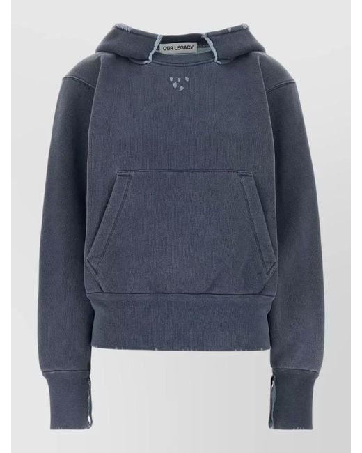 Our Legacy Blue Cotton Hoodie
