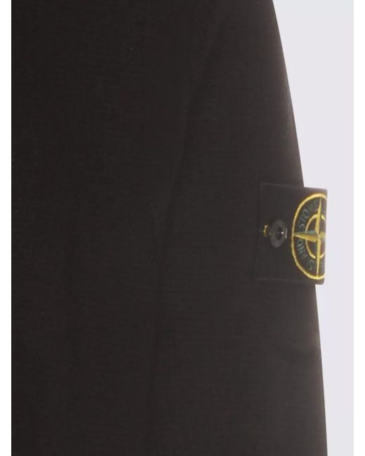 Stone Island Black Cotton Micro Stitch Knit Relaxed-Fit Jumper for men