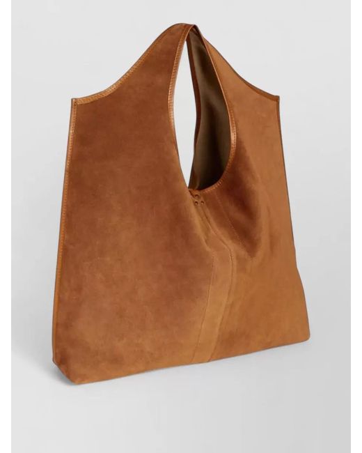 Jérôme Dreyfuss Brown Paco Tote Bag Dual Handle Design