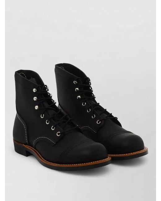 Red Wing Black Iron Ranger Lace Up Ankle Boots for men