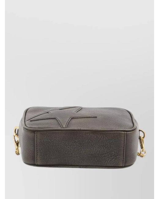 Golden Goose Deluxe Brand Gray Mini Star Leather Crossbody Bag