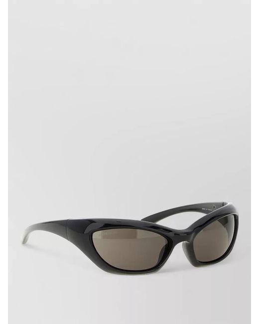 Balenciaga Gray Racer Sunglasses Rectangular Frame Tinted Lenses for men