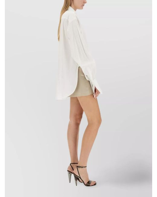 Peter Do White Drawstring Shirt