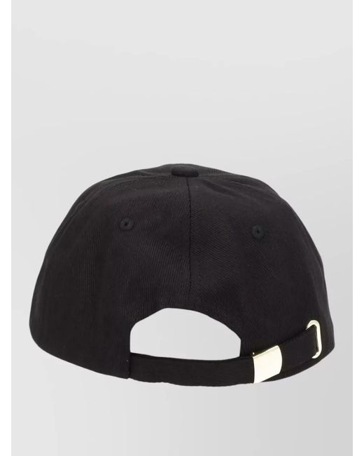 Versace Jeans Couture Black Cotton Logo Baseball Cap for men