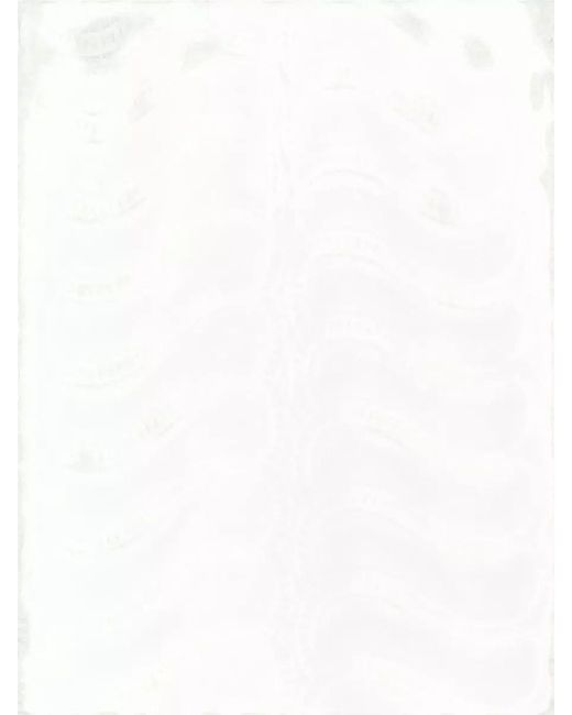 Raquel Diniz White V-Neck Long-Sleeve Mini Dress