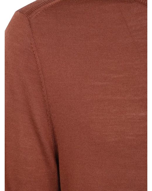 Paul Smith Brown Knit Crew Neck Long Sleeve Sweater for men