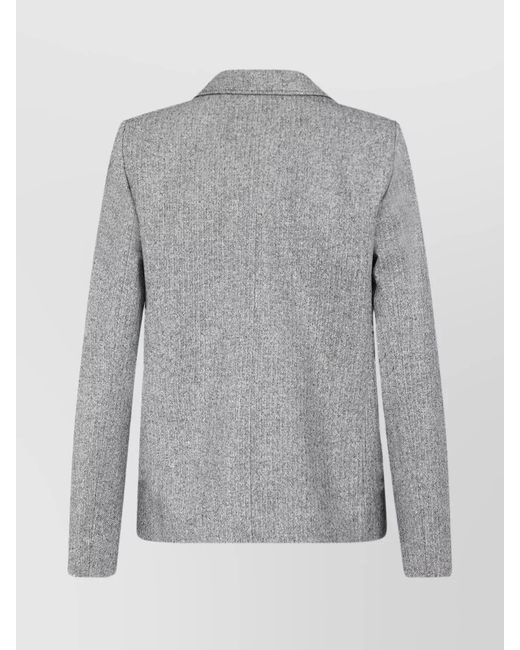 Giambattista Valli Gray Cotton Blend Blazer