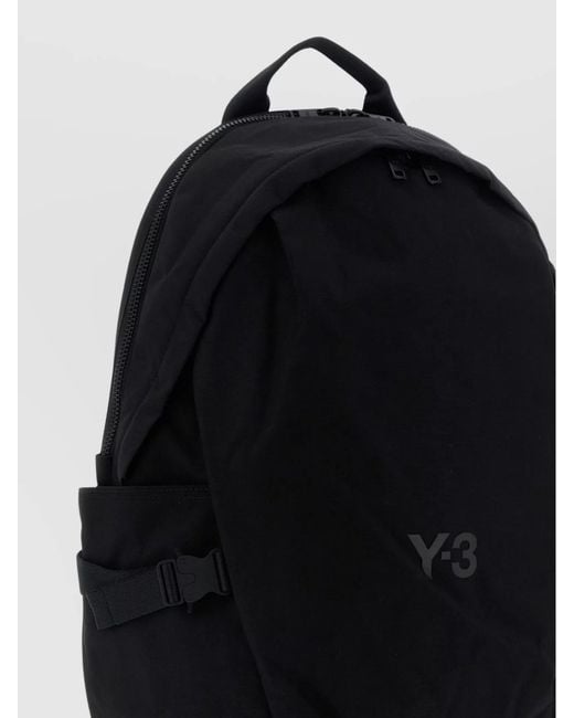 Y-3 Black Backpacks