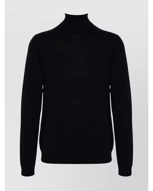 Roberto Collina Blue Merino Wool Turtleneck Sweater for men