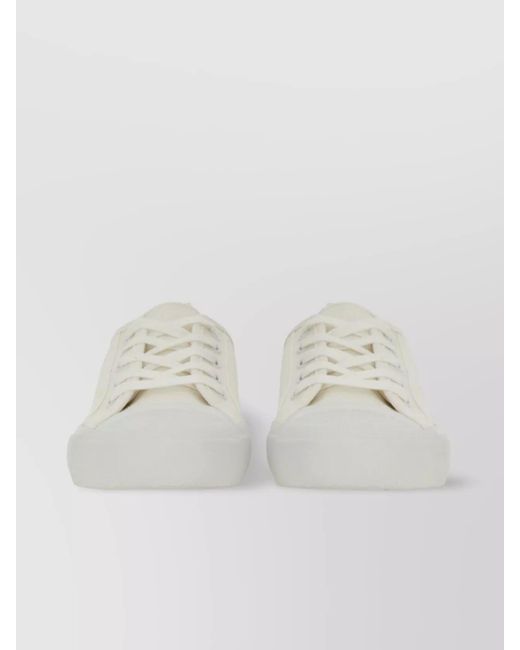 Studio Nicholson White Cotton Low-Top Sneakers for men