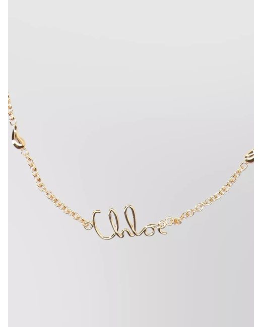 Chloé White Brass Eyewear Chain