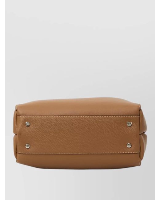 Tod's Brown Mini Leather Shoulder Bag Top Handles