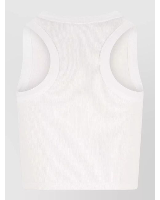 Givenchy Natural Cotton Cropped Tank Top