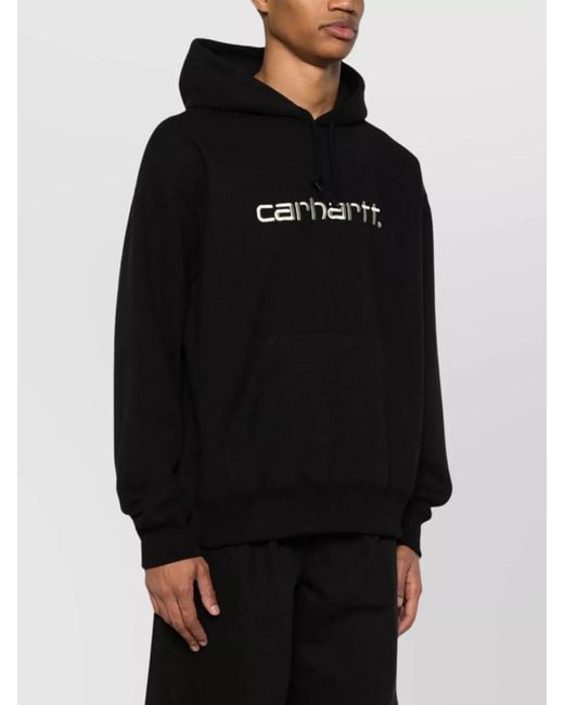 Junya Watanabe Black Printed Cotton Hoodie for men