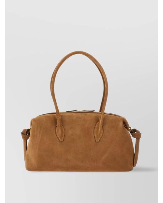 Yuzefi Brown Leather Shoulder Bag