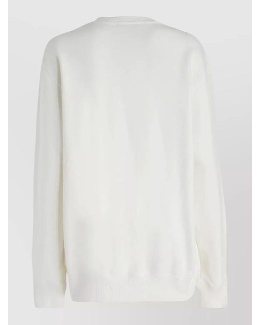 Ih Nom Uh Nit Blue Crew Neck Graphic Print Knitwear Sweatshirt