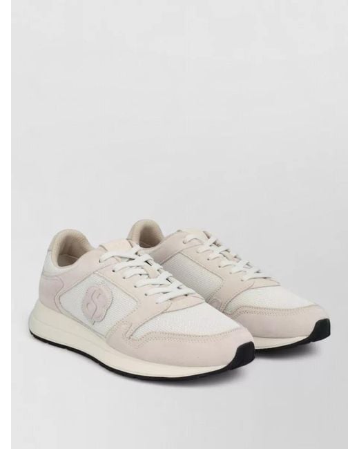 Boss Natural Leather Low-Top Sneakers for men
