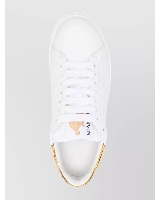 Lanvin White Low-Top Sneakers