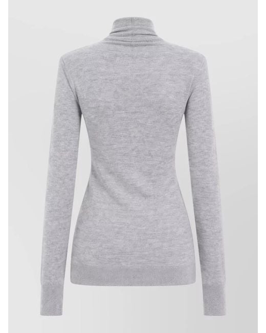The Attico Gray Slim-Fit Wool Jumper