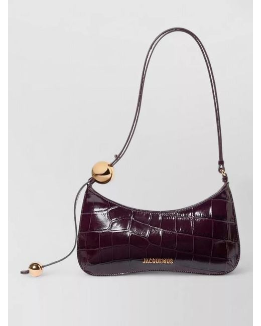 Jacquemus White Le Bisou Leather Clutch Bag