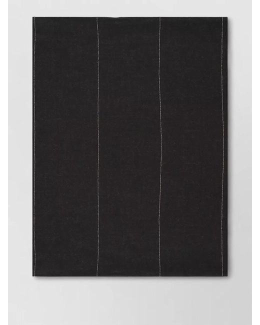 Peserico Black Wool Beaded Square Scarf