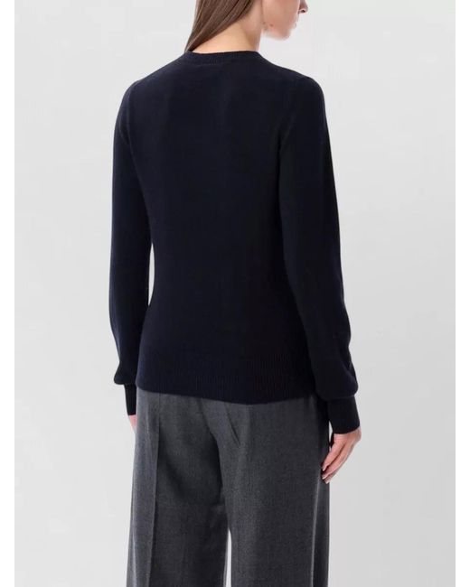 Rhea Costa Blue Knitwear Crew Neck Long Sleeve Top