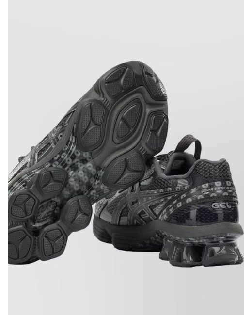 Asics Gray Gel Kinetic Fluent Mesh Low Sneakers for men