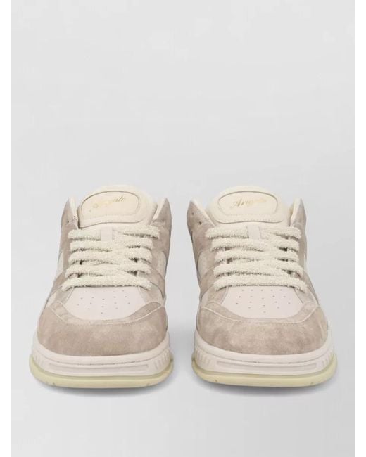 Axel Arigato Natural Sneakers Area Lo Perforated Rubber Sole Suede for men