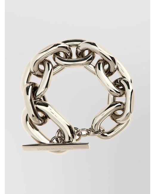 Rabanne Metallic Metal Xl Link Bracelet